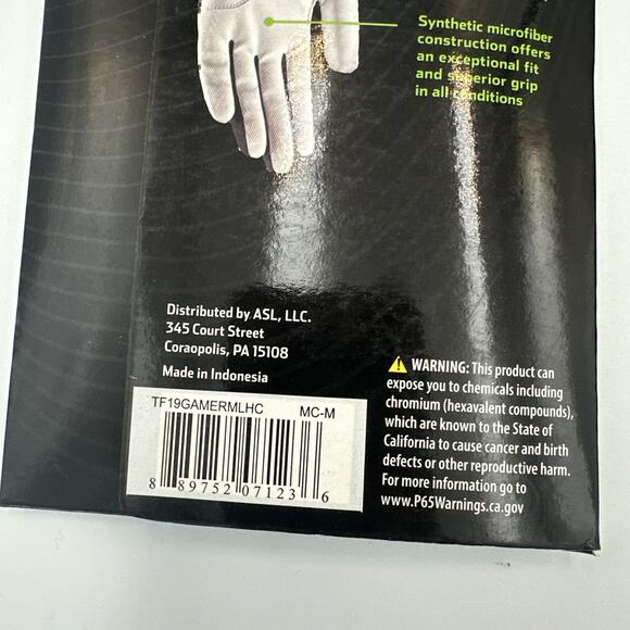 3 TOP FLITE GAMER GOLF GLOVES CADET MEDIUM LEFT HAND FOR RIGHT HANDED GOLFER M - Picture 8 of 8